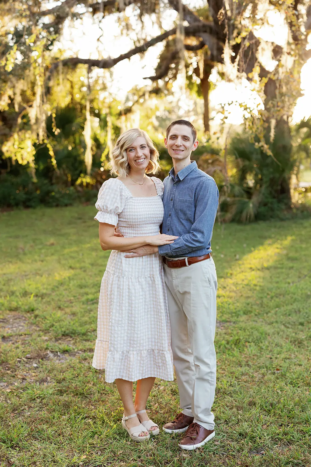 Couple standing together in nature