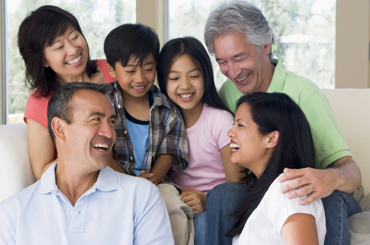 Happy family enjoying time together